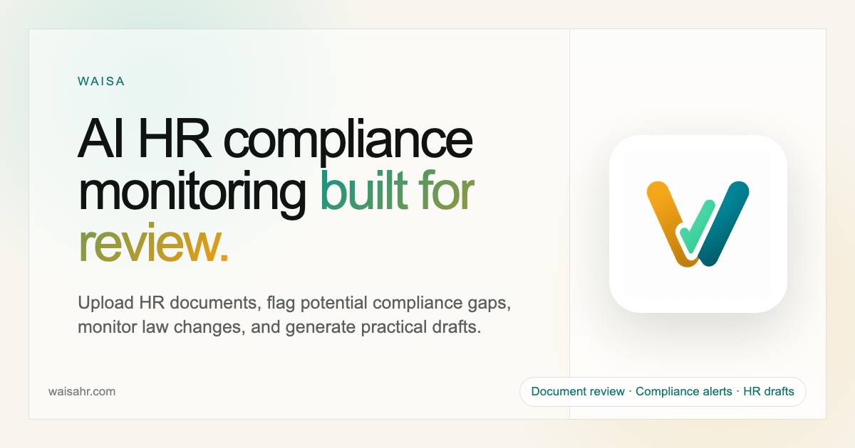 Waisa | AI-Powered HR Compliance Monitoring